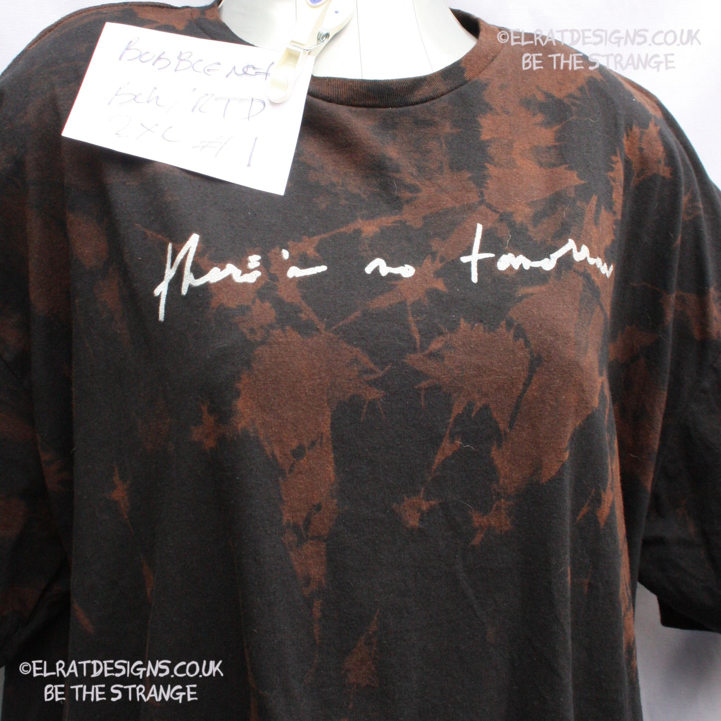 Misprint, Kristin Hersh, Bubble Net, There's No Tomorrow, Black reverse tie dye cotton T-Shirt- 2XL #1 - ElRat Designs - elratdesigns.co.uk