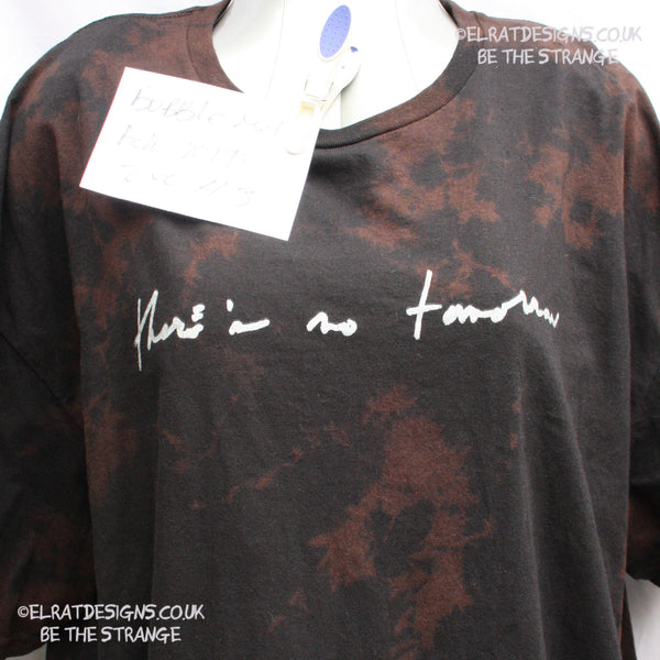 Misprint, Kristin hersh, Bubble Net, There's No Tomorrow, Black reverse tie dye cotton T-Shirt- 2XL #3 - ElRat Designs - elratdesigns.co.uk