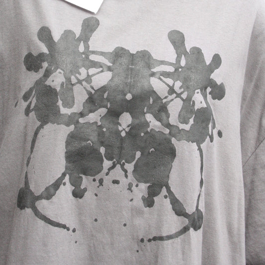 Rorschach, Charcoal cotton T - Shirt with Black ink blot - 2XL #1 (RCH B 2XL1) - ElRatDesigns - T Shirt