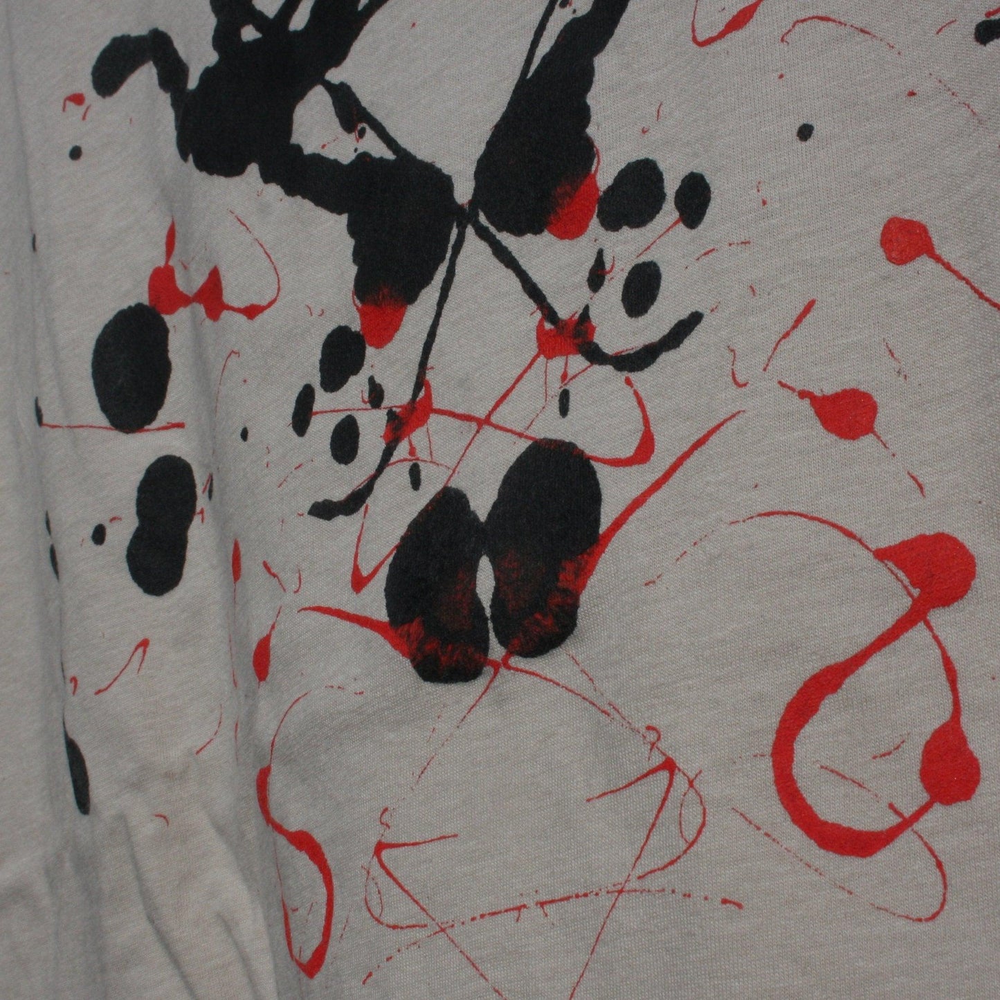 Rorschach, Sand cotton T-Shirt with Black & Red ink blot - XL #1(RS BR XL1) - ElRatDesigns - T Shirt