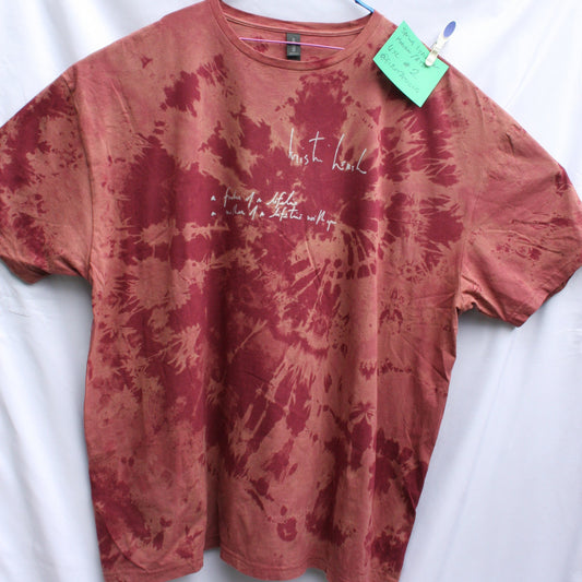 Spring - Kristin Hersh T - Shirt - 4XL ONE OFF Maroon Reverse Tie - Dye (#2) ***MISPRINT*** - ElRatDesigns - T Shirt