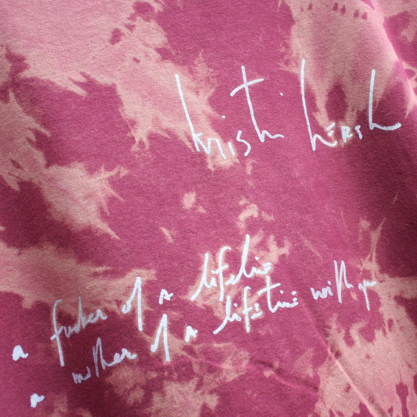 Spring - Kristin Hersh T-Shirt - 4XL ONE OFF Maroon Reverse Tie-Dye (#2) ElRat Designs