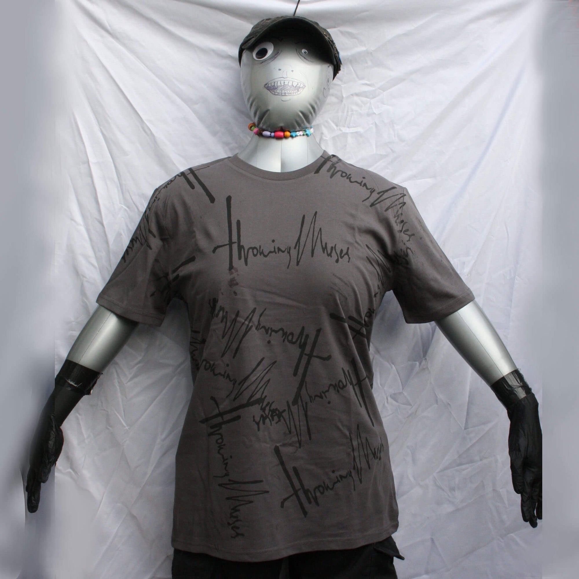 Throwing Muses 1986 logo - One of a kind Messy Print T-Shirt by ElRat Designs - ElRatDesigns - T Shirt