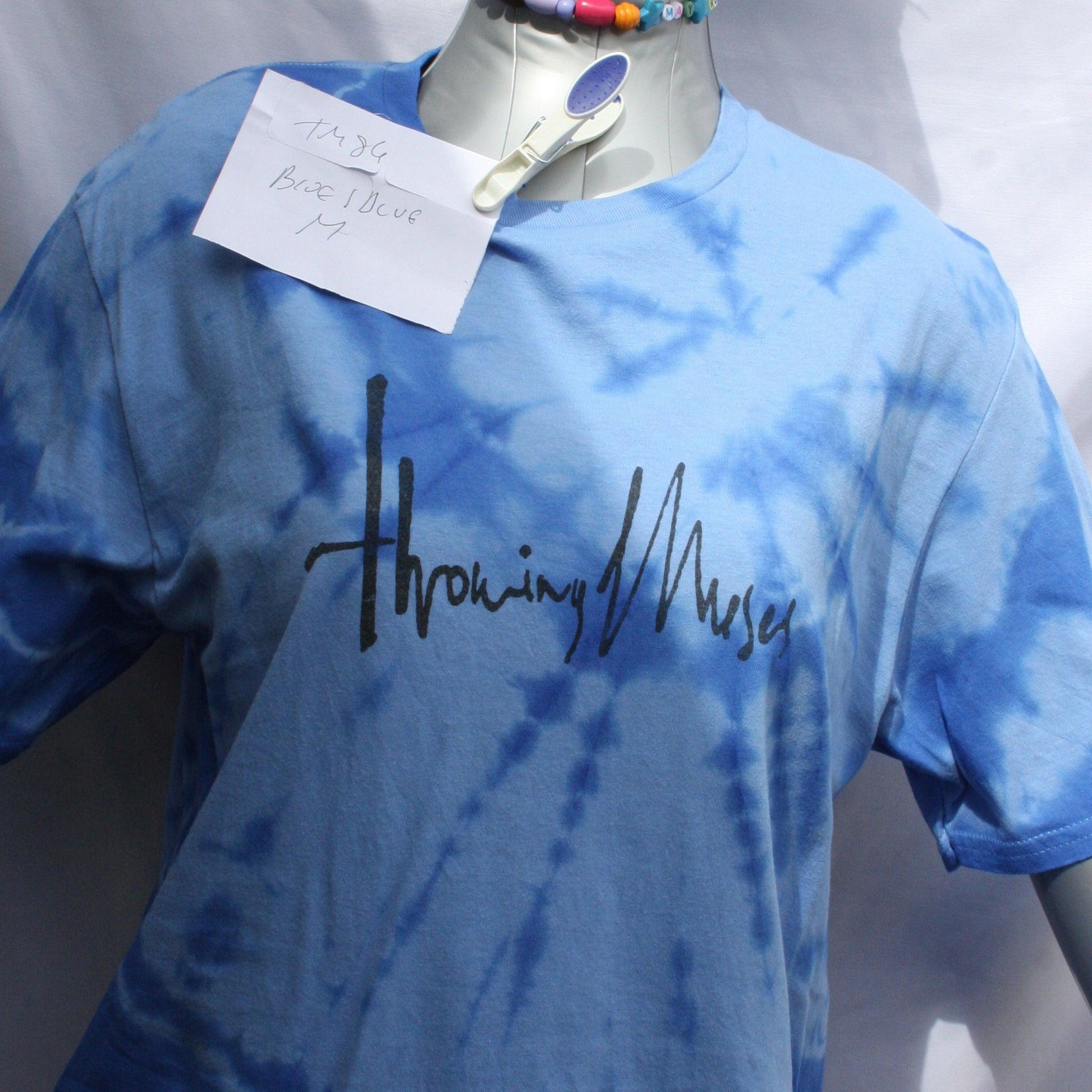 Throwing Muses 1986 logo - ONE OFF Blue/Blue Tie - Dye Medium (#2) ***MISPRINT*** - ElRatDesigns - T Shirt