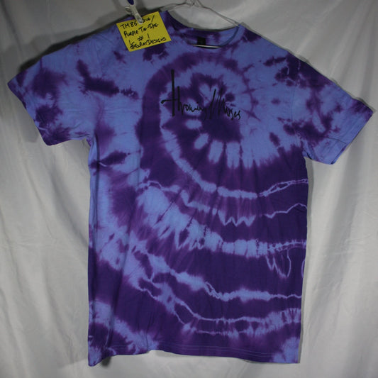 Throwing Muses 1986 logo - ONE OFF Blue/Purple Tie-Dye Large (#1) ***MISPRINT*** - ElRatDesigns - T Shirt