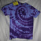 Throwing Muses 1986 Logo - Rescued Misprint T-shirt - Blue/Purple Tie-Dye Large #1 | ElRat Designs