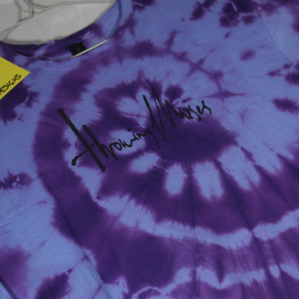 Throwing Muses 1986 logo - ONE OFF Blue/Purple Tie-Dye Large (#1) ***MISPRINT*** - ElRatDesigns - T Shirt