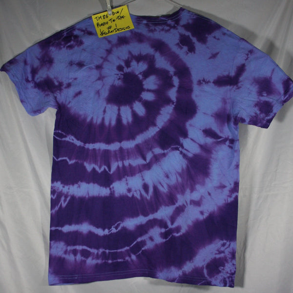 Throwing Muses 1986 logo - ONE OFF Blue/Purple Tie-Dye Large (#1) ***MISPRINT*** - ElRatDesigns - T Shirt
