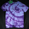 Throwing Muses 1986 Logo - Rescued Misprint T-shirt - Blue/Purple Tie-Dye Large #2 | ElRat Designs
