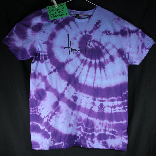 Throwing Muses 1986 logo - ONE OFF Blue/Purple Tie-Dye Large (#2) ***MISPRINT*** - ElRatDesigns - T Shirt