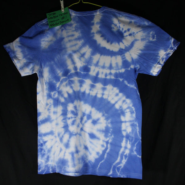 Throwing Muses 1986 logo - ONE OFF White/Blue Tie-Dye Medium (#1) ***MISPRINT*** - ElRatDesigns - T Shirt