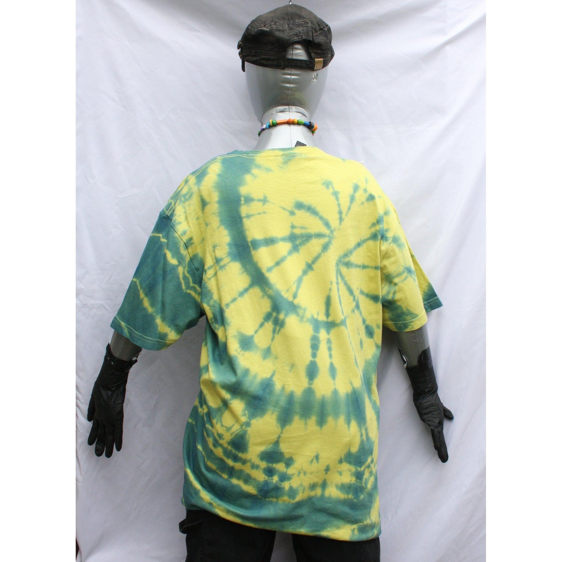 Throwing Muses 1986 logo - ONE OFF Yellow/Blue Tie - Dye Large (#1) ***MISPRINT*** - ElRatDesigns - T Shirt