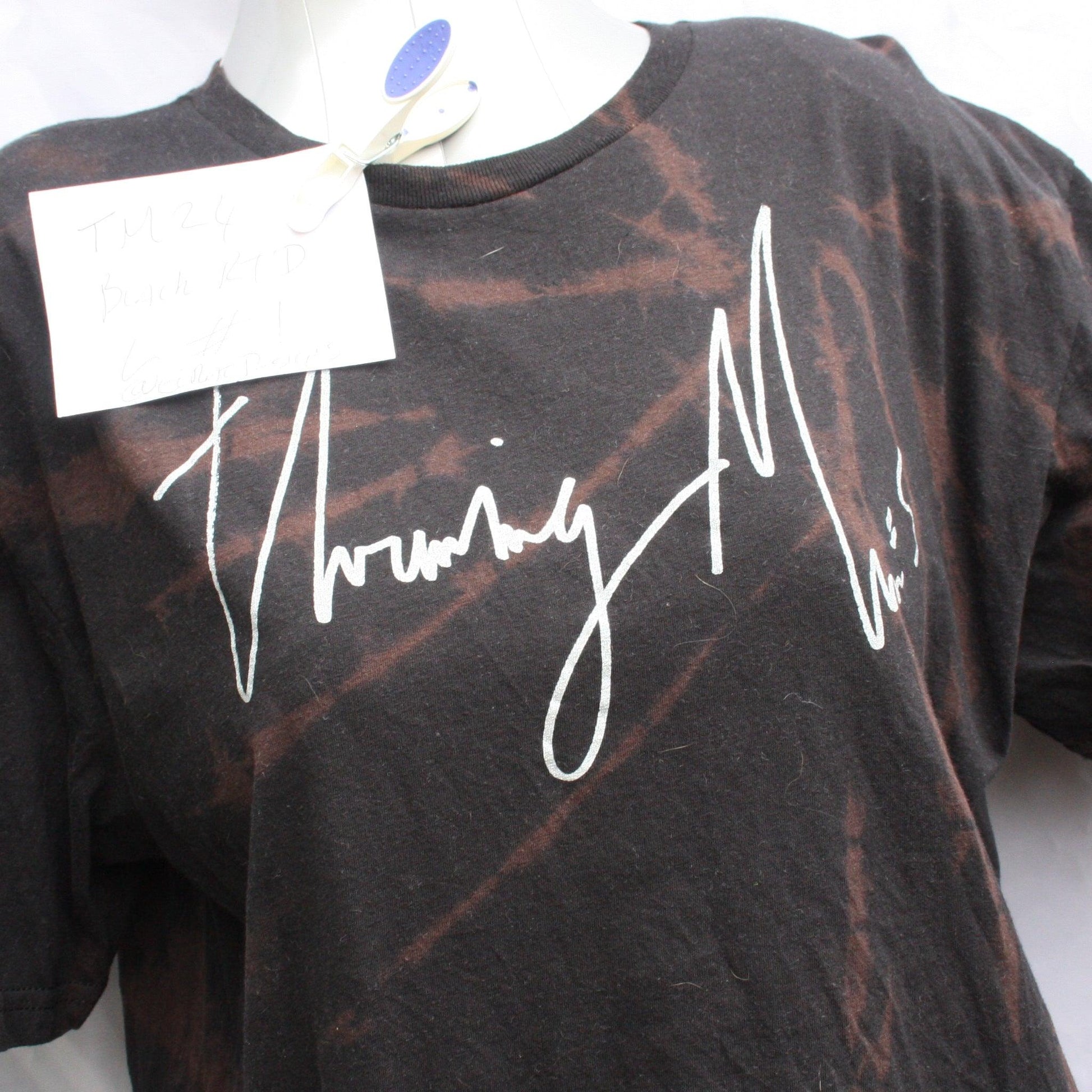 Throwing Muses 2024 - handwritten by KH - Large ONE OFF Reverse Tie - Dye (#1) ***MISPRINT*** - ElRatDesigns - T Shirt