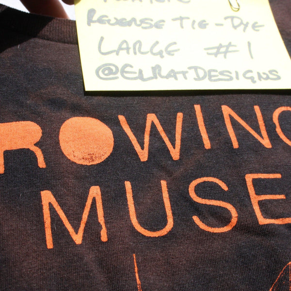 Throwing Muses 'Bywater' fish tee - Large ONE OFF Reverse Tie-Dye (#1) ***MISPRINT*** - ElRatDesigns - T Shirt