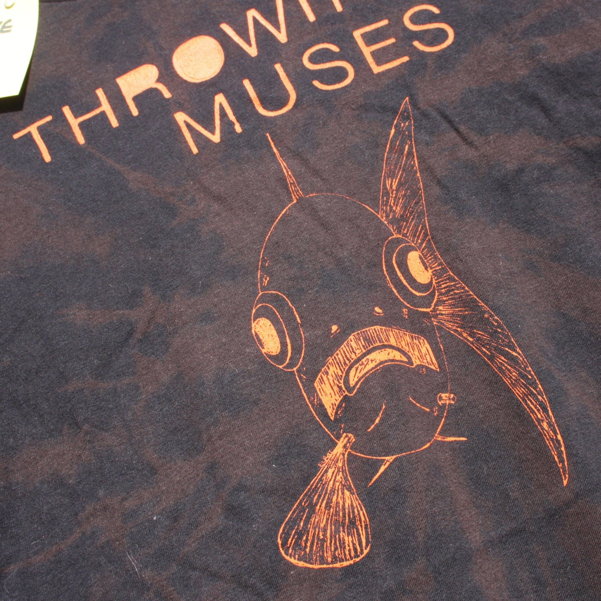 Throwing Muses 'Bywater' fish tee - Large ONE OFF Reverse Tie-Dye (#2) ***MISPRINT*** - ElRatDesigns - T Shirt