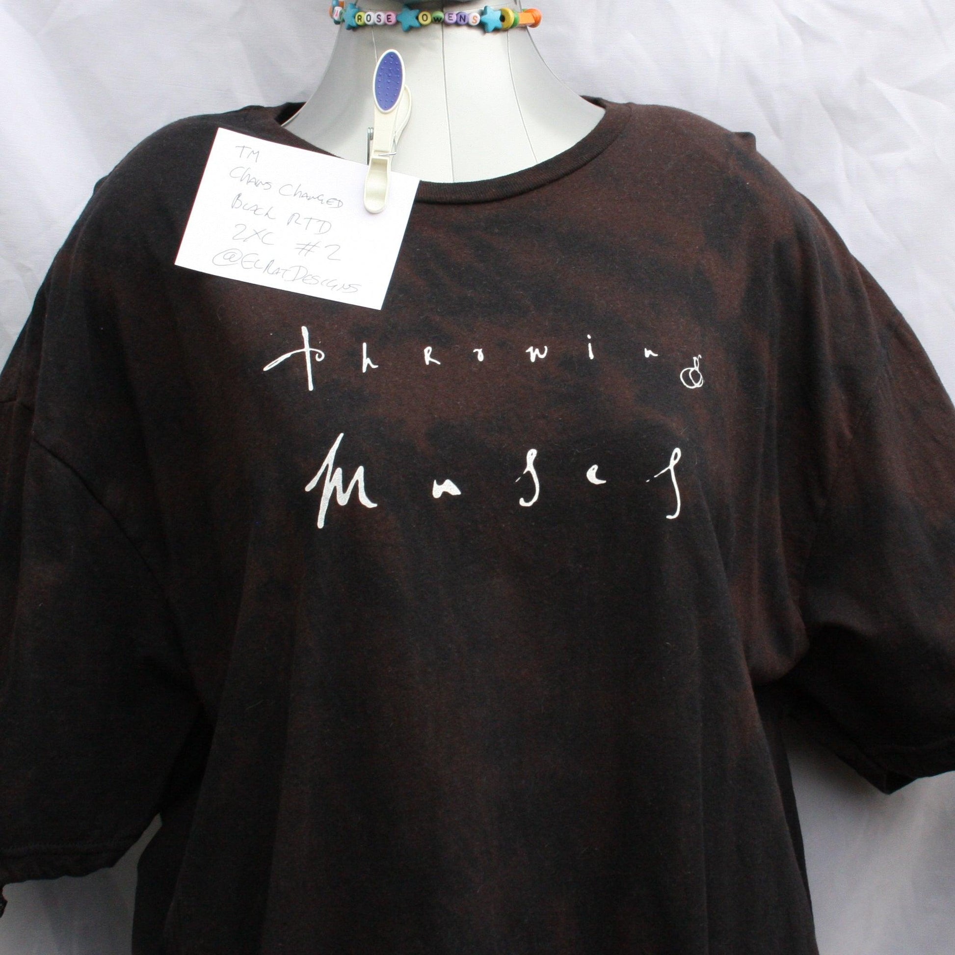 Throwing Muses - Chains Changed logo - 2XL ONE OFF Reverse Tie - Dye (#1) ***MISPRINT*** - ElRatDesigns - T Shirt