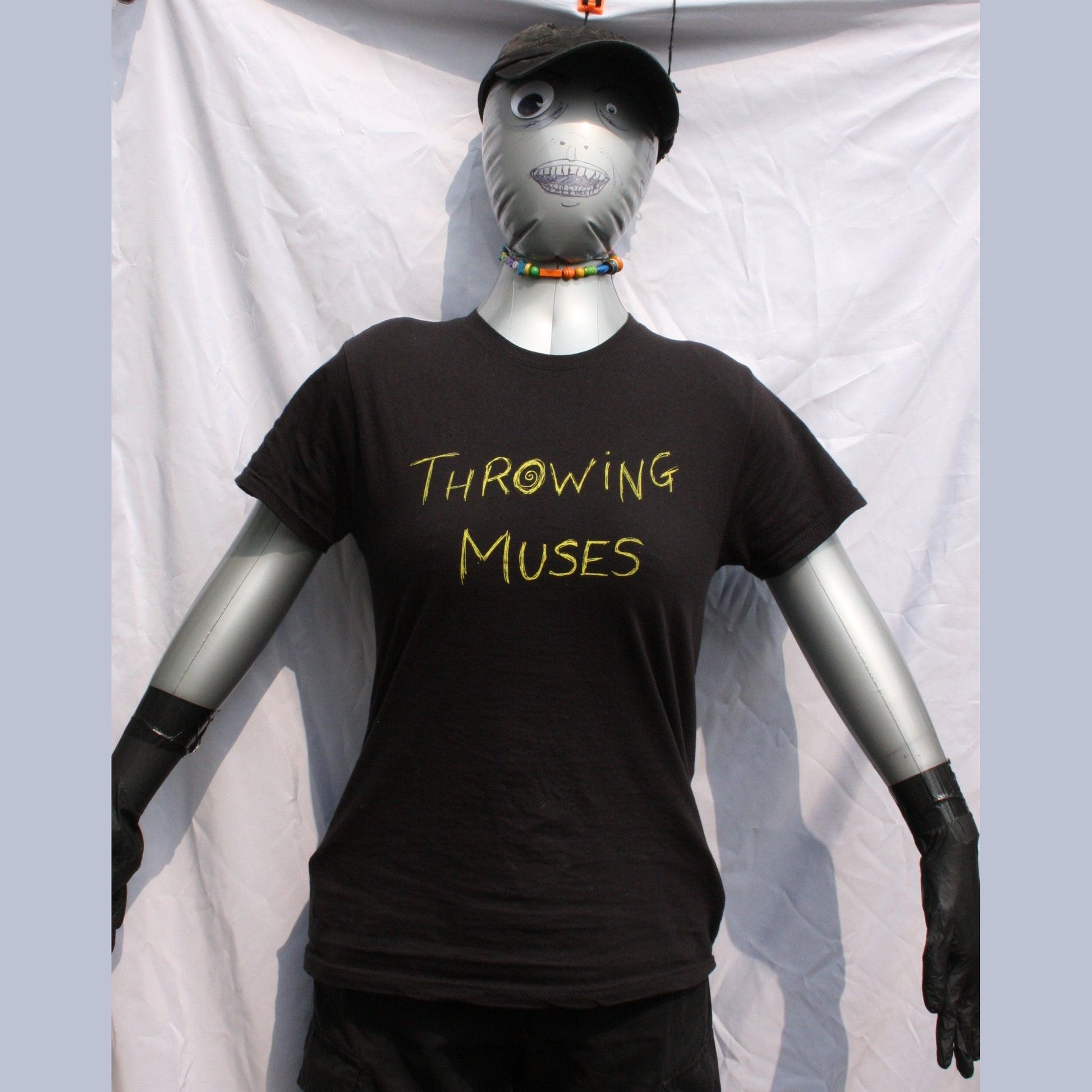 Throwing Muses - ElRat handwritten Scruffy font - Screen printed T-Shirt - ElRatDesigns - T Shirt