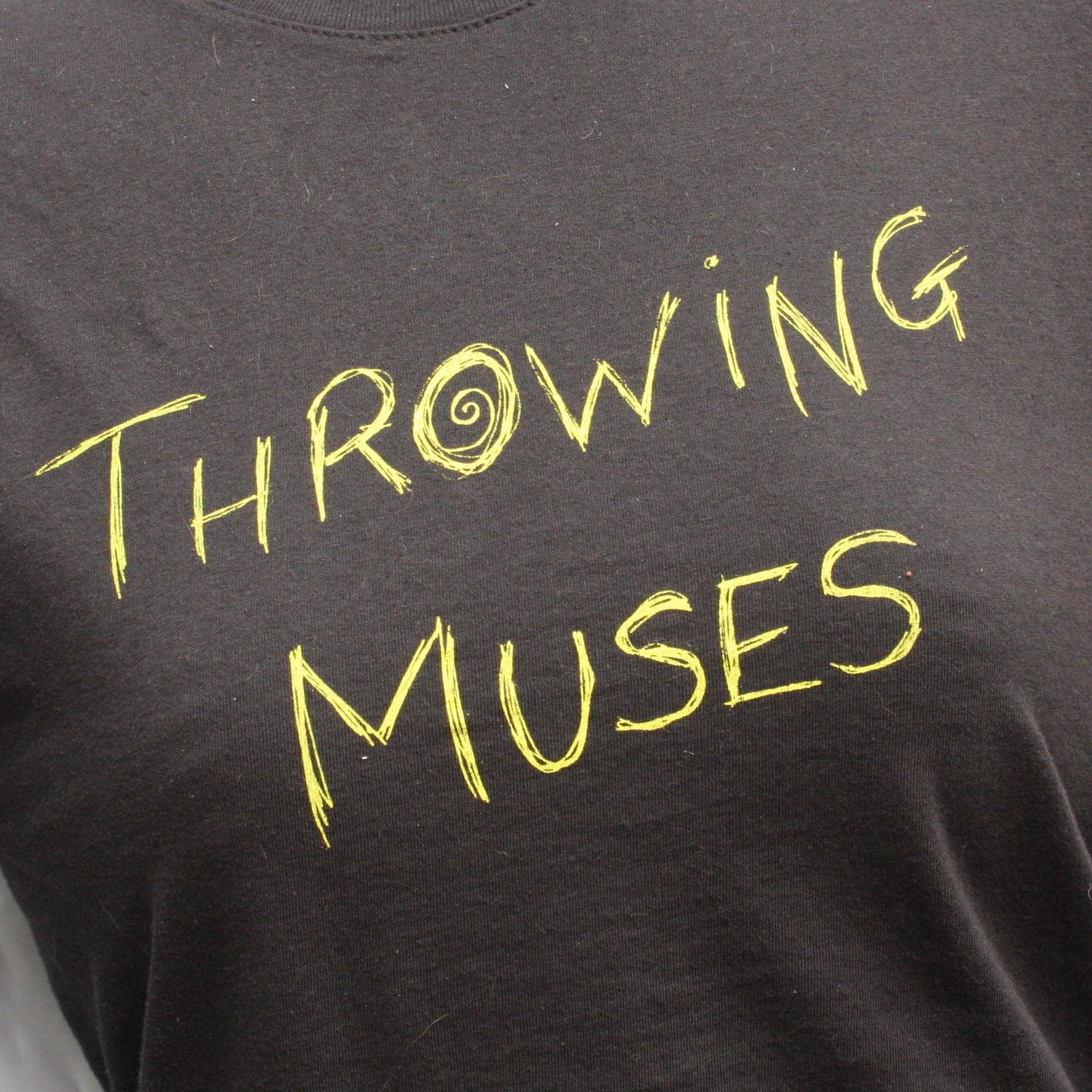 Throwing Muses - ElRat handwritten Scruffy font - Screen printed T-Shirt - ElRatDesigns - T Shirt