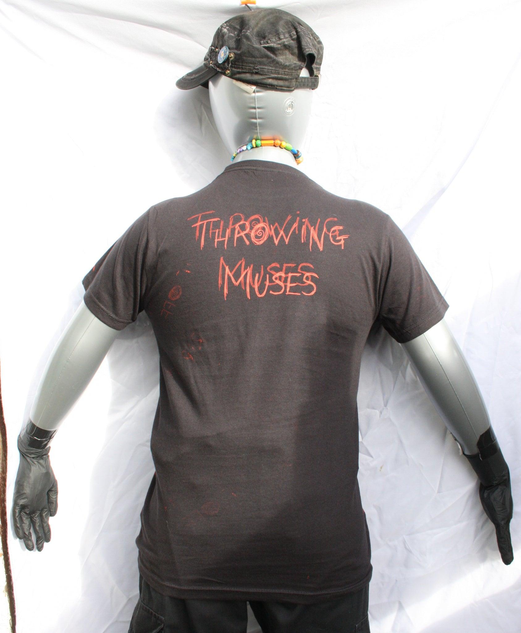 Throwing Muses "Hook in her Head" - One of a kind Messy Print T-Shirt by ElRat Designs - ElRatDesigns - T Shirt