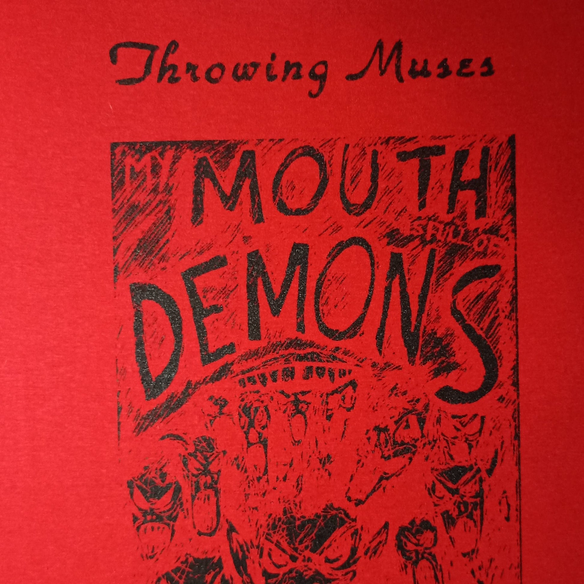 Throwing Muses 'My mouth is full of Demons', 'Ellen West' tee - screen printed t-shirt - ElRat/Hersh - ElRatDesigns - T Shirt