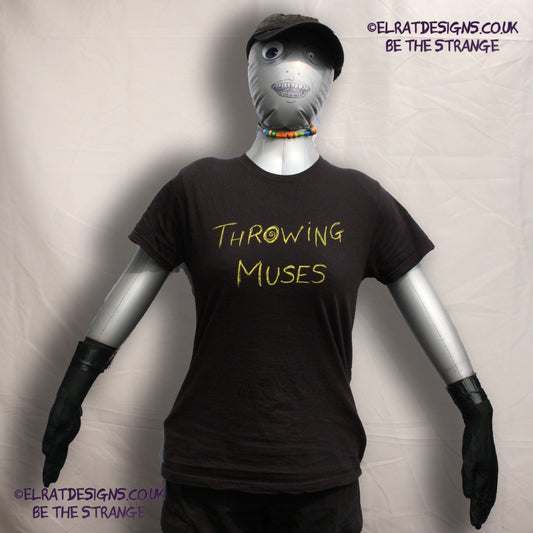 Throwing Muses, ElRat Scruffy Scrawl, hand drawn by ElRat, hand printed by ElRat Designs - elratdesigns.co.uk
