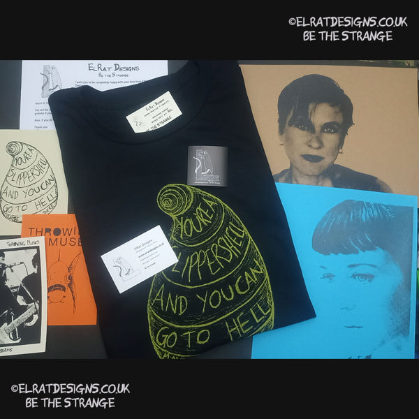 ElRat, Package of light. Throwing Muses, Slippershell, hand drawn by ElRat, hand printed by ElRat Designs - hero - elratdesigns.co.uk