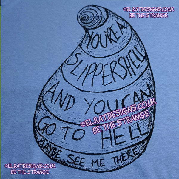 Throwing Muses, Slippershell, hand drawn by ElRat, hand printed by ElRat Designs - hero - elratdesigns.co.uk