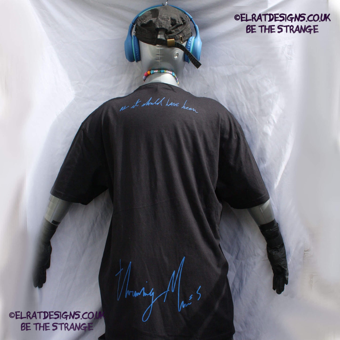 Throwing Muses - Summer of Love T-Shirt, "Finally Life" on the front "As it should have been" on the back, handwritten by Kristin Hersh, during the 2025 UK tour. written exclusively for ElRat designs - hero - elratdesigns.co.uk