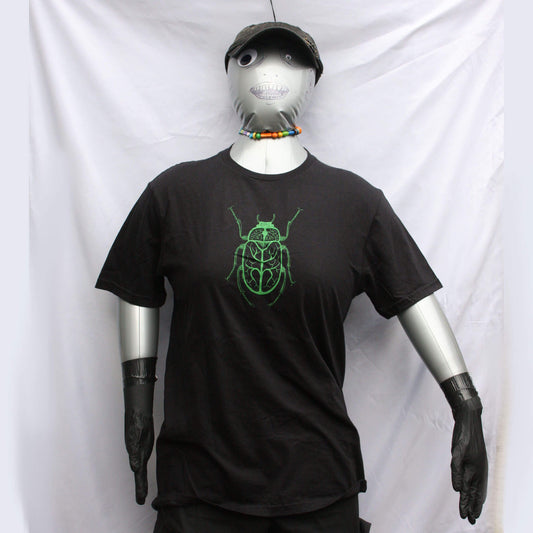 Vine Beetle, Original hand drawn bug, art T-Shirt by ElRat Designs