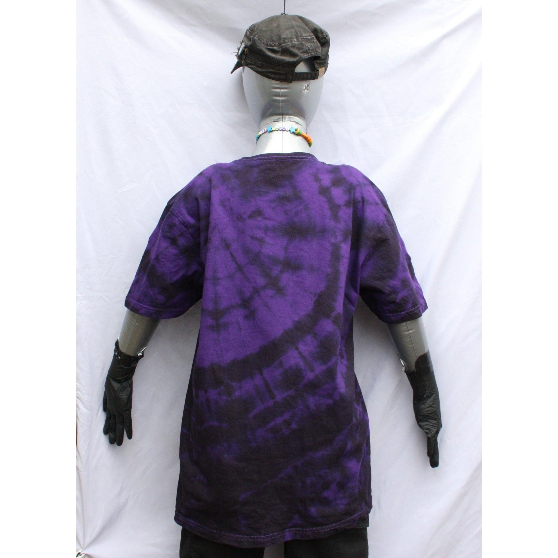 Your Ghost - Kristin Hersh T - Shirt - Large ONE OFF Purple/Black Tie - Dye (#1) ***MISPRINT*** - ElRatDesigns - T Shirt