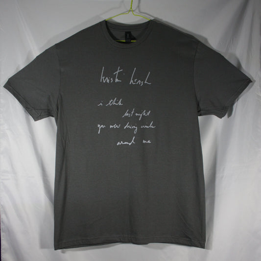 "Your Ghost" LYRIC TEE, handwritten by Kristin Hersh!! - ElRatDesigns - T Shirt