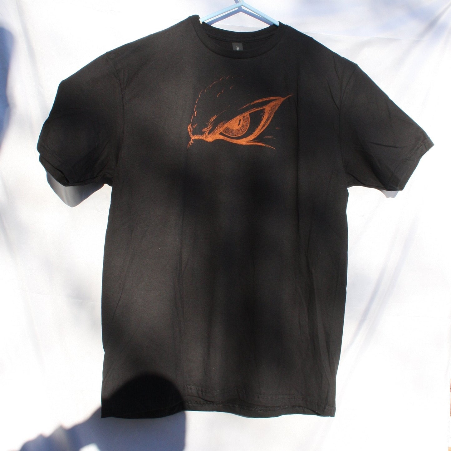 Kaiju eye tee - Black T-Shirt with Orange print - ElRatDesigns - T Shirt