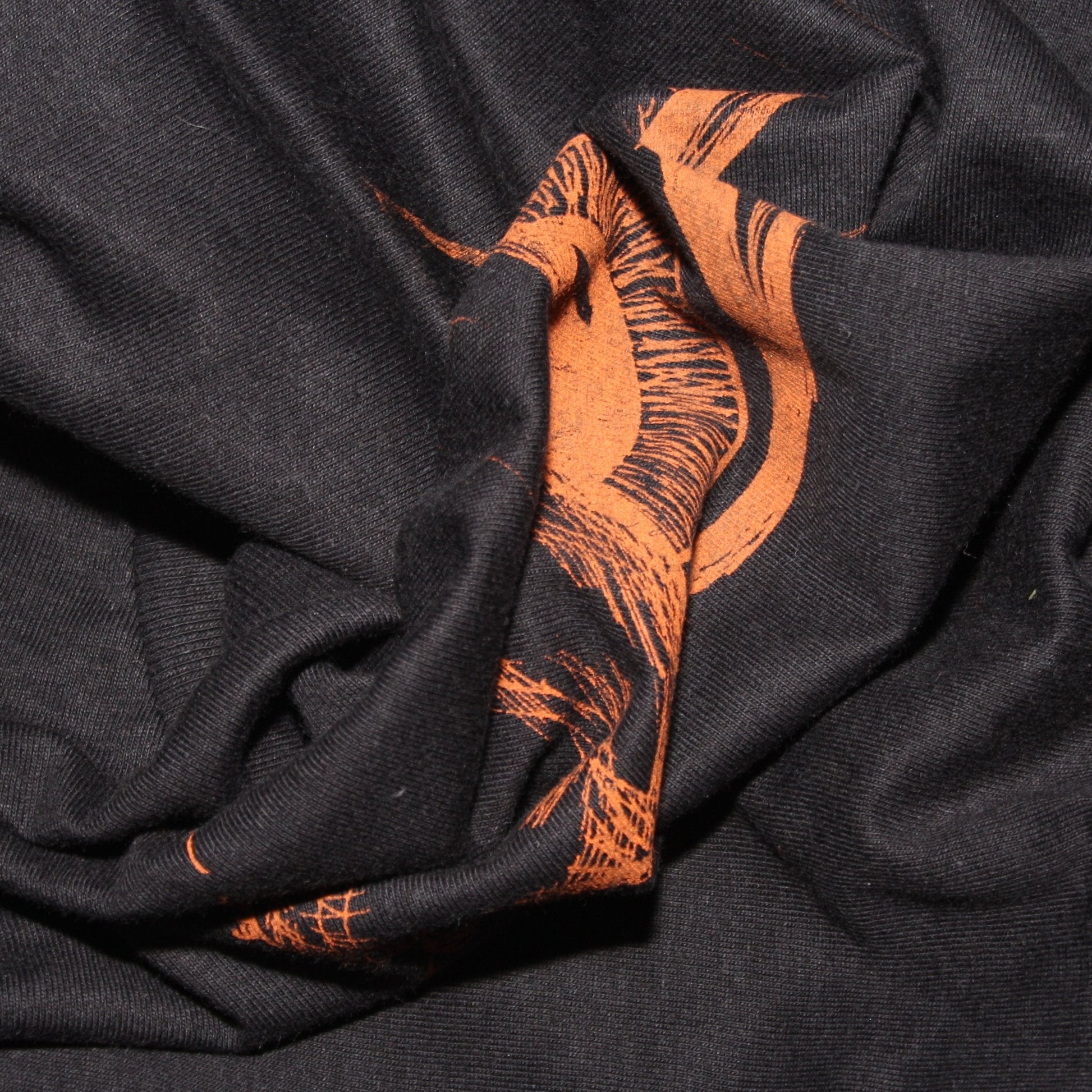 Kaiju eye tee - Black T-Shirt with Orange print - ElRatDesigns - T Shirt