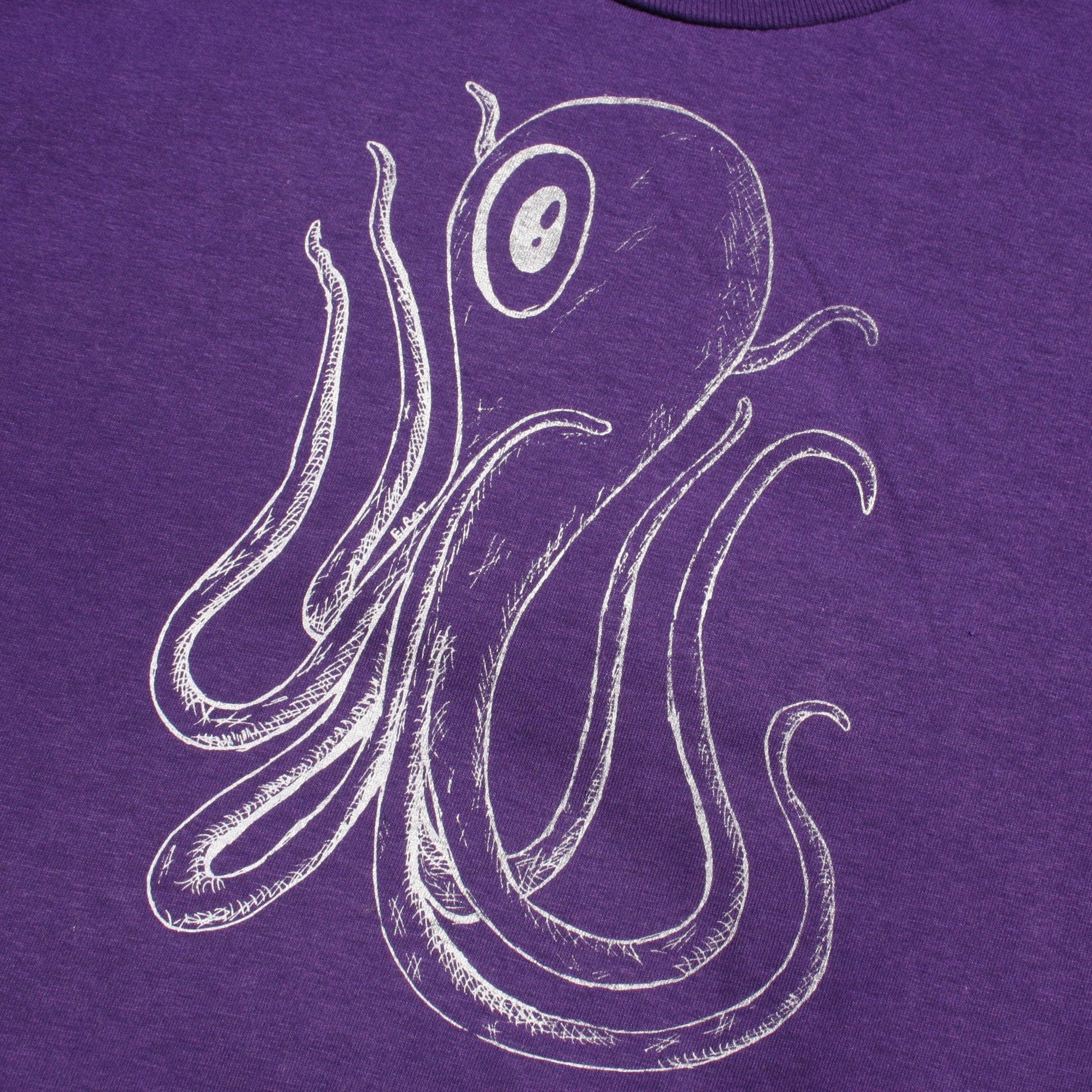 Octoclops tee - Purple T-Shirt with white print - ElRatDesigns - T Shirt